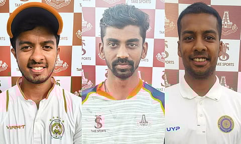 (L to R) Ninad Rathva, B. Indrajith, T Anay Thyagarajann