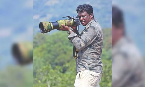 A Prakash, a veterinarian in the Hosur forest department 