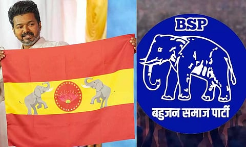 BSP to demand removal of elephant motif from Vijay-led TVK's flag