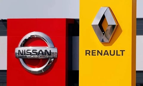 Logos of Renault - Nissan 