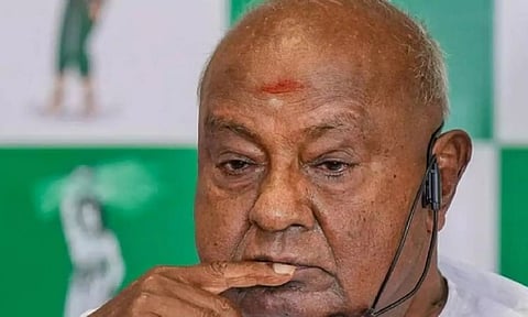 JD(S) leader HD Deve Gowda