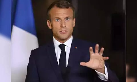 French President Emmanuel Macron (AP) 