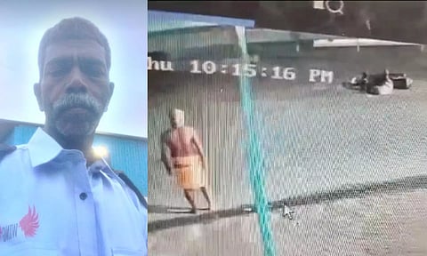 Deceased Ashok Kumar: Video grab of Ashok Kumar, who suffered a fatal fall off his moped, on Thursday night.