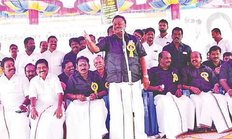AIADMK stages protests against govt move to merge Kallar schools