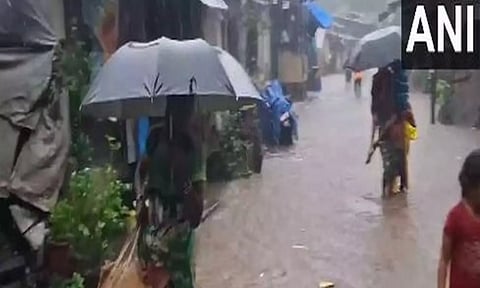 Normal life is affected in parts of Gujarat's Valsad due to heavy rainfall and waterlogging (ANI)