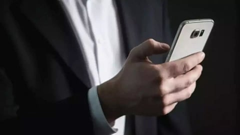 A person holding a phone