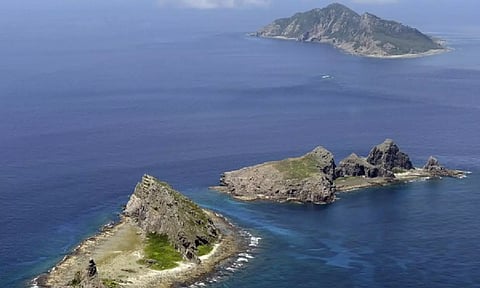 Group of disputed islands in East China Sea