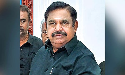 Leader of Opposition and AIADMK general secretary Edappadi K Palaniswami 