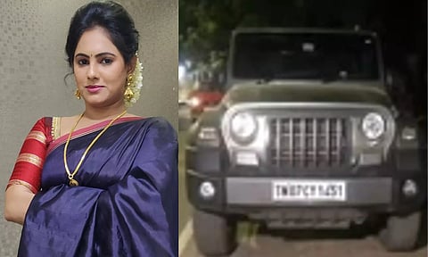 The car is owned by a small time actor, Rekha Nair.
