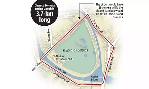 Madras Racing Circuit map