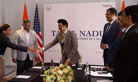 CM MK Stalin at investors conference in San Francisco (X/@mkstalin)