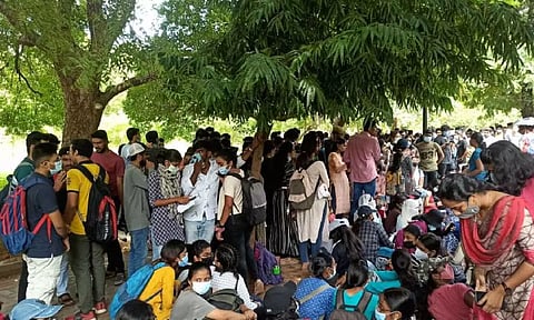 Students from NIT in Tiruchy staged a protest (X) 