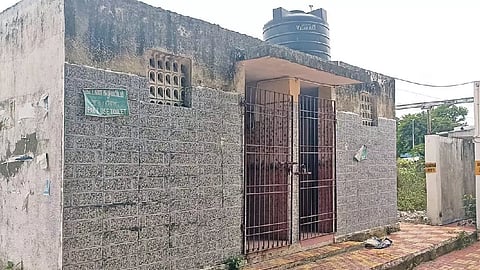 The closed public toilet on the premises of Perambur Loco Works station