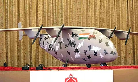 Bengaluru-based FWDA announces successful maiden flight of indigenous unmanned bomber aircraft (Credit: Socialnews XYZ website)
