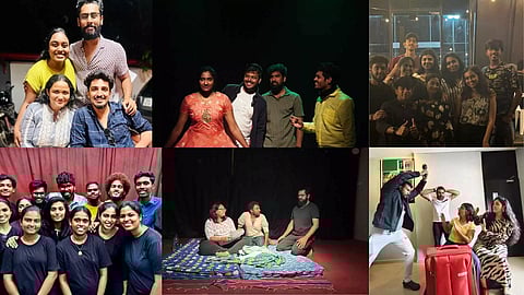 The teams of six different theatre plays 