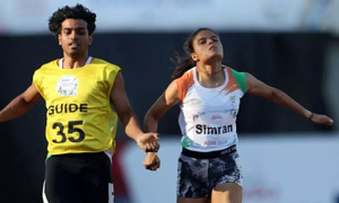 Simran Sharma during event (IANS)