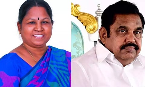 (L-R) Kayalvizhi Selvaraj, Edapaddi K Palaniswami