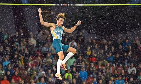 Armand Duplantis during the Pole Vault final event