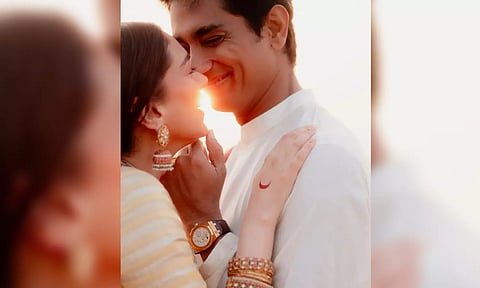  Actors Aditi Rao Hydari and Siddharth (Photo: Instagram: aditiraohydari)