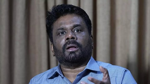 JVP leader Anura Kumara Dissanayake (AP)
