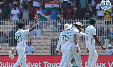 Pacer Hasan Mahmud picks up five-wicket haul against India (Photo: Justin George) 