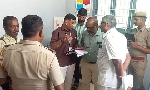 Health department officials conducting an inquiry at the clinic