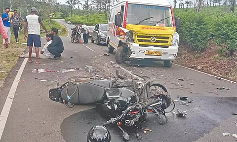 Mishap in Valparai which resulted in a college student succumbing 