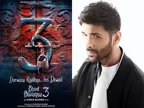 ‘Bhool Bhulaiyaa 3’ poster; Kartik Aaryan