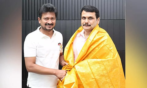 Senthilbalaji meeting Sports Minister Udhayanidhi Stalin on Friday