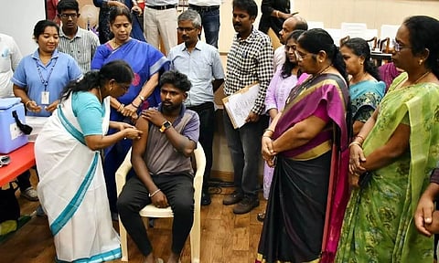The Greater Chennai Corporation (GCC) on Saturday organised a vaccination camp for rabies prevention for cleanliness workers