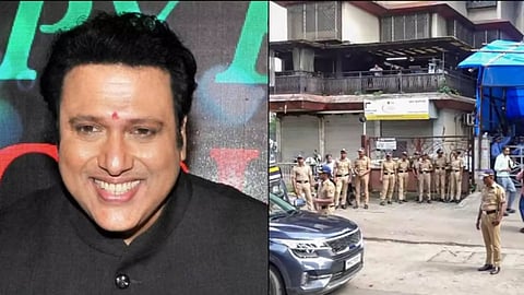  Govinda, Police personnel stand guard near the hospital where Bollywood actor Govinda was admitted (PTI) 