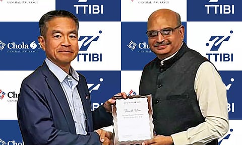  Takayuki Ueda, managing director and V Suryanarayanan, Managing Director of Chola MS