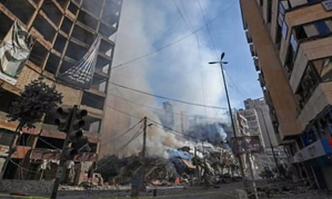 Israeli airstrike hits Hezbollah media office in Beirut's southern suburbs