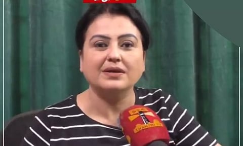 Actress Sona (Screen grab from Thanthi TV)