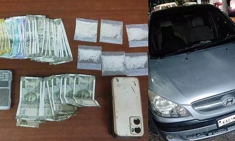 The police seized drugs, car, cash, and mobile phones from the arrested persons