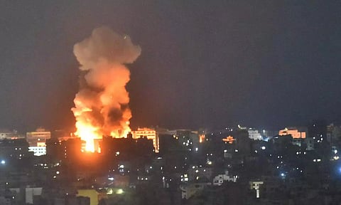 Visual of Israeli airstrike in Beirut