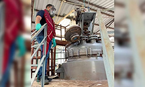 MD drug and its raw materials valued at Rs 1,814 crore seized from a factory in Madhya Pradesh's Bhopal (PTI)