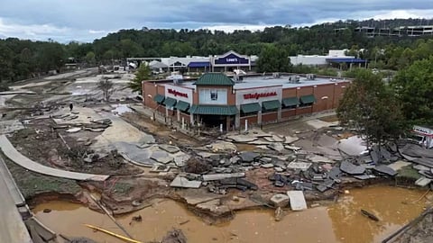 Hurricane Helene left extensive damage across North Carolina (Reuters)
