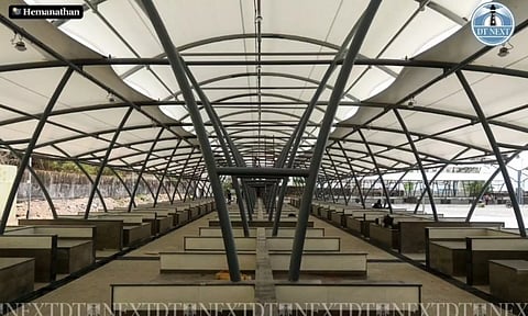 Construction of the new fish market at Marina Loop Road is nearly done (Photo credit: Hemanathan Muthusamy)