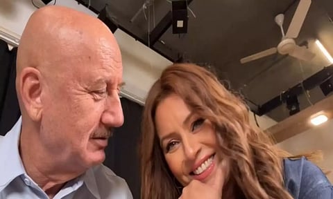 Anupam Kher and Mahima Chaudhry (ANI)