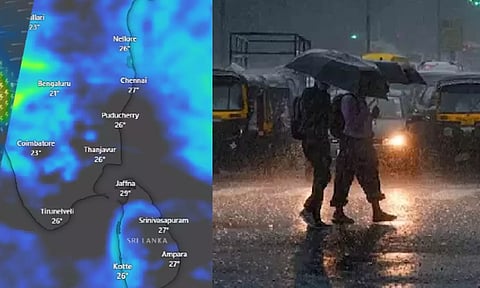 Precipitation forcast map; Representative image