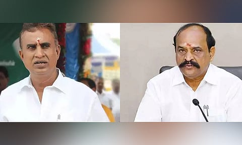 Former AIADMK ministers SP Velumani and Kadambur C Raju