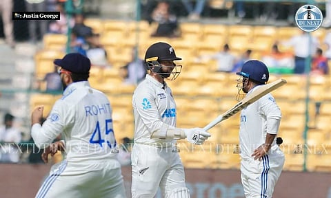 Devon Conway during the match (Photo credit: Justin George)