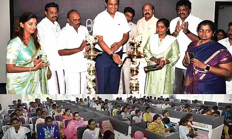 TRB Rajaa inaugurated new IT firm at Tidel Park in Thanjavur
