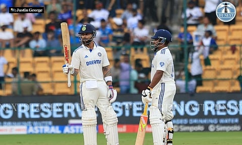 Virat Kohli and Sarfaraz Khan (Justin George)