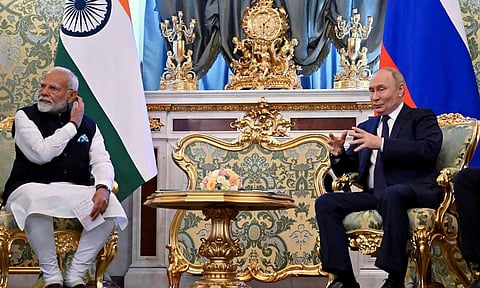 Prime Minister Narendra Modi and Russian President Vladimir Putin (Reuters) 