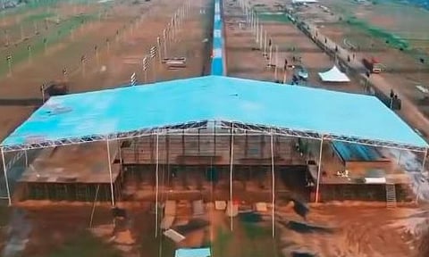 Bird's eye view of the upcoming TVK conference venue