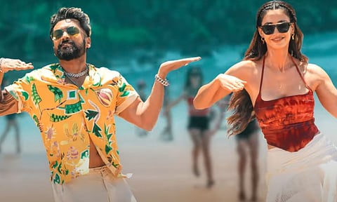 Screengrab of Suriya and Disha Patani from the song 