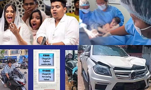 Images of YouTuber Irfan's controversy