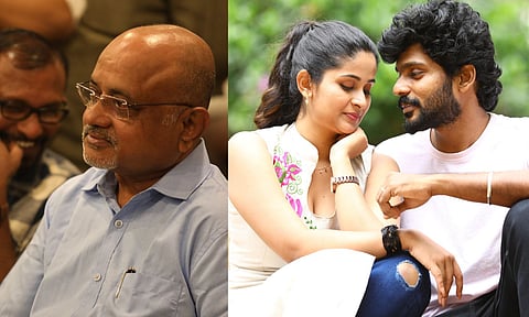 L to R: Gandhi Krishna, Still from the film 